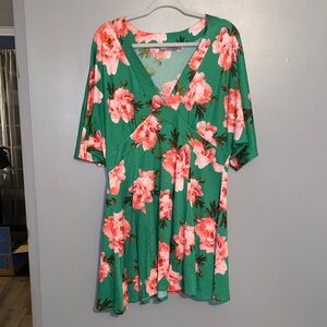 ASOS V neck floral dress
